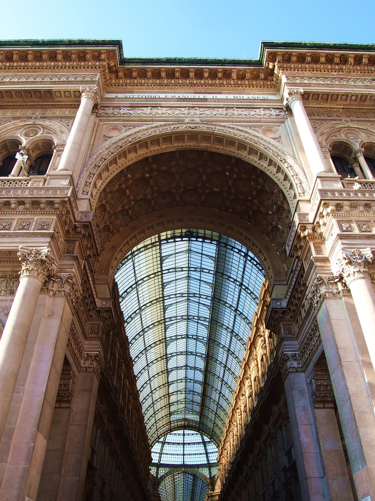galleria vittorio emanuele, milano, mailand, bogen