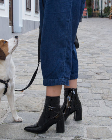 1 Country - 7 Looks: Blockabsatz #schuhtrend #trend #herbst #autumn #blockabsatz #fashion #outfit #fashionblogger #amigaprincess #black #denim #culotte #streetstyle #lack