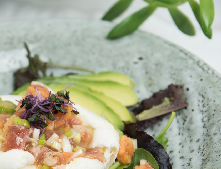 Büffelmozzarella mit Papaya-Parma Dressing - Lykke Life