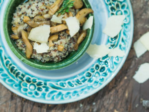 Quinoa-Risotto mit Pilzen 77