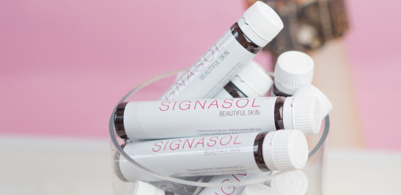 Straffes Bindegewebe dank Kollagen, Kollagendrink, Signasol, Kollagenpeptide, Kollagen zum Einnehmen, Bindegewebsschwäche, schwaches Bindegewebe, Tipps gegen Cellulite, Orangenhaut, beautiful skin, schönes Hautbild, apothekenexklusives Produkt, Beauty, Tipps gegen Cellulite, Bindegewebe stärken, Trink-Kur, Kollagenproduktion, Hautelastizität, hautstraffend, Erfahrungsbericht, Erfahrung mit Signasol, www.amigaprincess.com