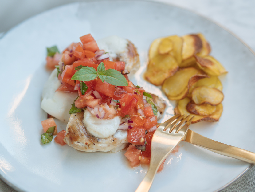 Bruschetta Huhn vom Grill - Lykke Life