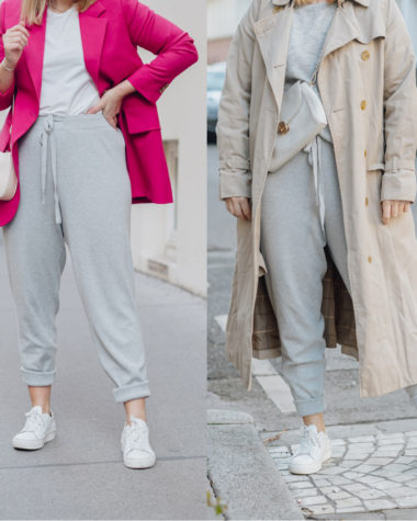 Modetrend 2020: Jogginghose im Alltag kombinieren + Styling-Tipps, Sweatpants komibinieren, Jogginghosen richtig stylen, Streetstyle mit Jogginghose, Sweatpants im Alltag tragen, Outfit mit Sweatpants, Jogginghosen sind einer der großen Modetrends im Frühling 2020, Alles Wissenswerte zum Modetrend 2020, Jogginghose richtig kombinieren: so gelingt ein alltagstaugliches Styling, Sweatpants im Alltag: meine liebsten Styling Möglichkeiten, www.amigaprincess.com