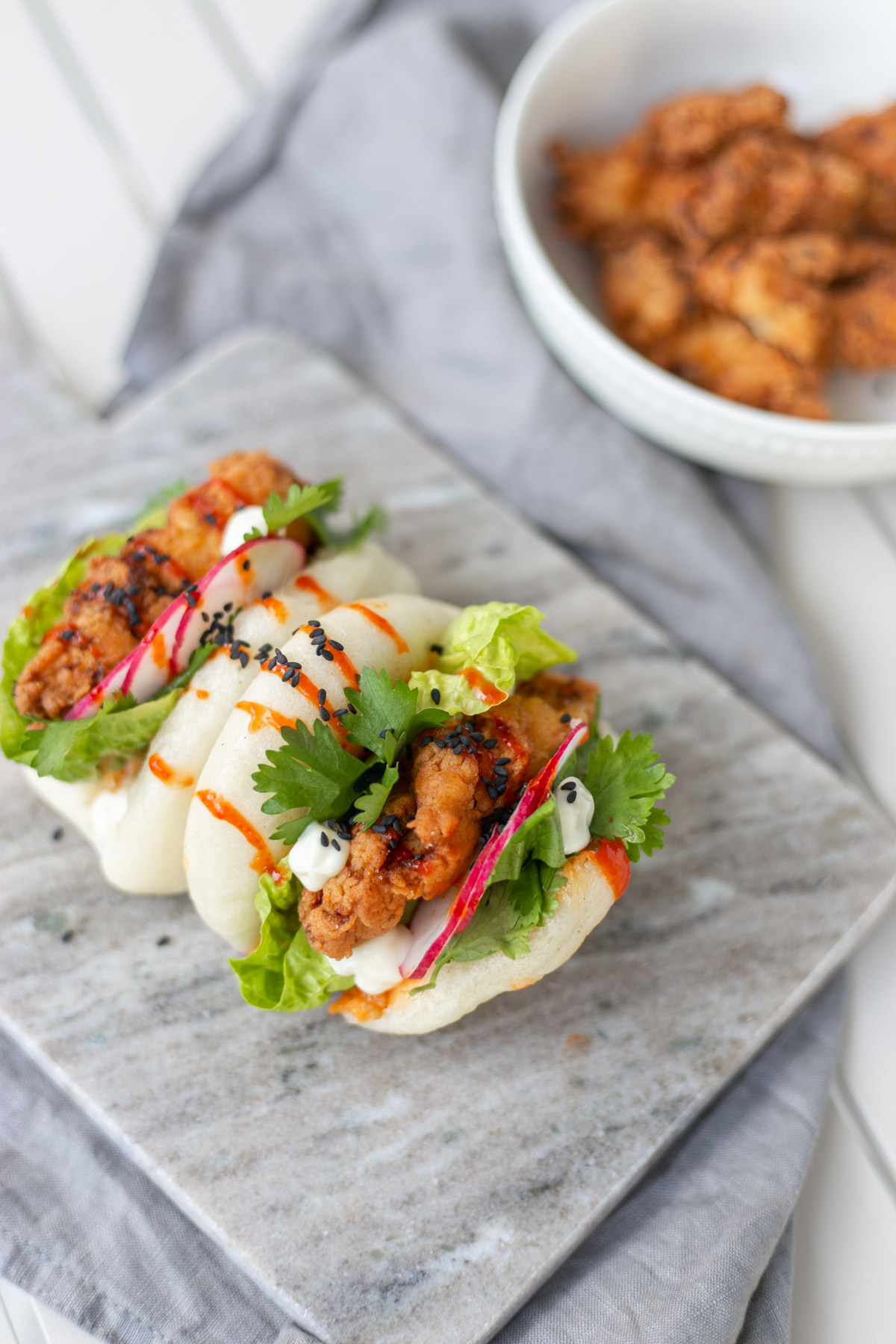 Bao Buns mit Crispy Chicken 2