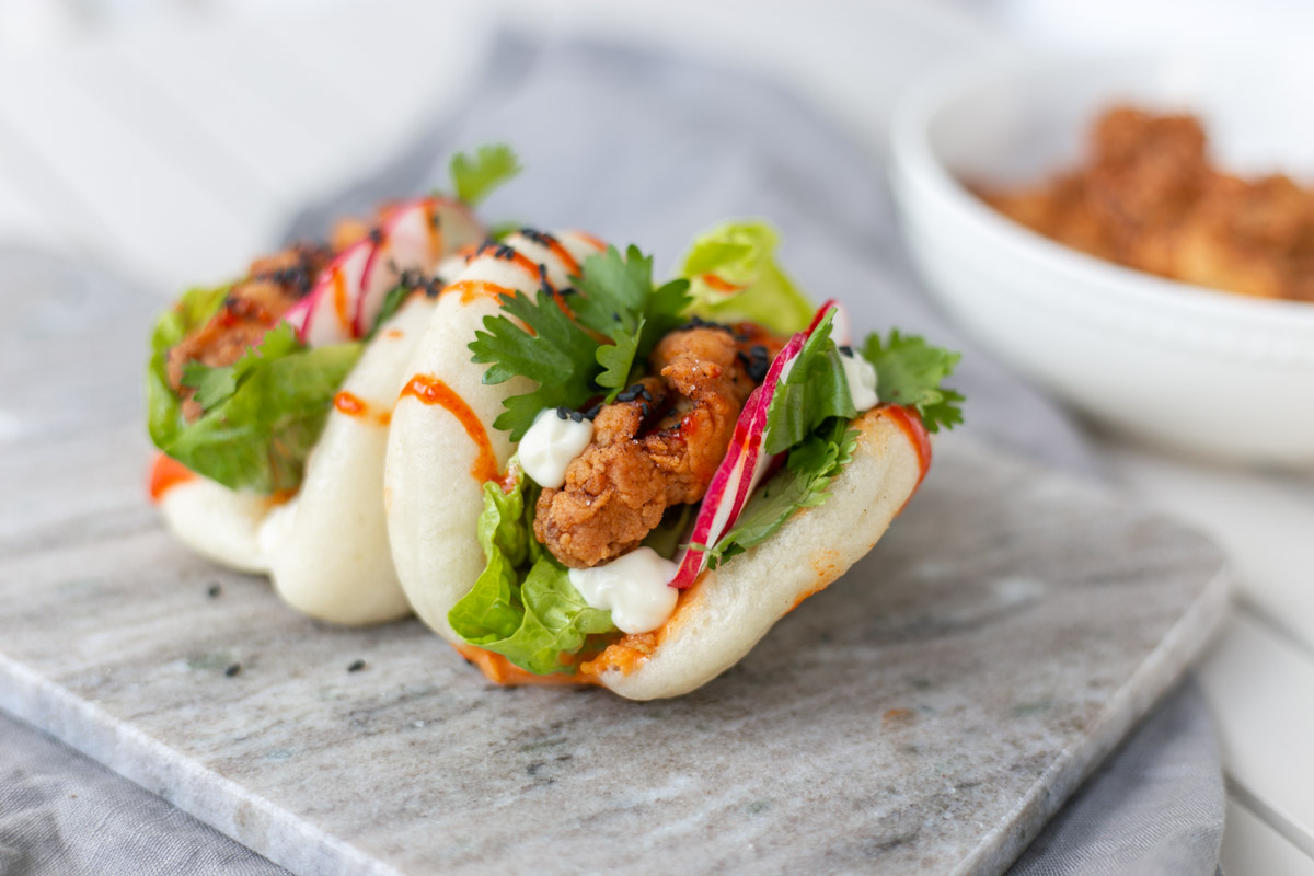 Bao Buns mit Crispy Chicken 6